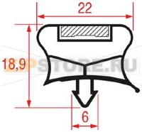 GUARNIZIONE AD INCASTRO 608x508 mm