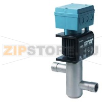 MVL661.32-12 - 2-ходовой клапан для хладагентов, внутреннее соединение пайкой, DN32, kvs 12, AC / DC 24 В, DC 0/2 ... 10 В / 0/4 ... 20 мА Siemens MVL661.32-12