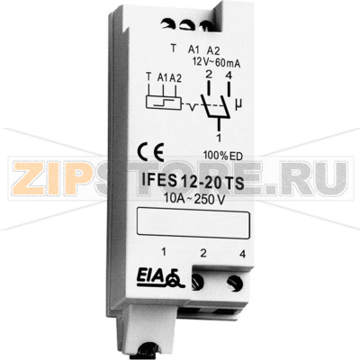 Переключатель дистанционный 230 В, 10 А, 2000 Вт, 1 шт Eltako IFES12-20TS 