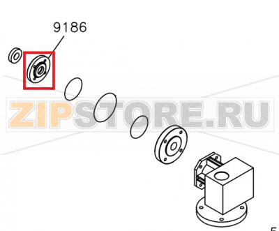 Supporto per flangia passaparete Aristarco TR 1650                          Supporto per flangia passaparete Aristarco TR 1650Запчасть на сборочном чертеже под номером: 9186Название запчасти Aristarco на итальянском языке: Supporto per flangia passaparete Aristarco TR 1650