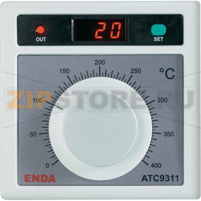 Контроллер температуры аналого-цифровой, тип датчика: J, от 0 до +400°C, 2 А Enda ATC9311-FE-400-230 