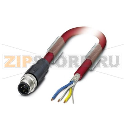 Системный кабель шины Phoenix Contact SAC-4P-M12MS/ 5,0-990 CC-Link, 4-полюсн., ПВХ, красный, экранирован., Штекеры прямое M12, А-кодирование, к свободный конец, Длина кабеля: 5 м.Минимальный заказ: 50 шт.Упаковка: 1 шт.