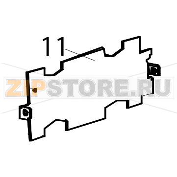 Guide plate Zebra TTP-2010 Guide plate Zebra TTP-2010Запчасть на деталировке под номером: 11