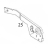 Cover (ribbon frame lh) Sato CG212ТТ