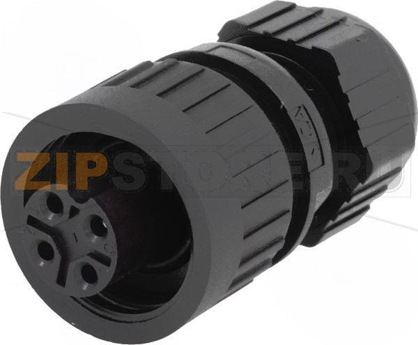 Разъем круглый 400 В, 16 А, 3+PE, IP67, 4 контакта Hirschmann CA 3 LD 