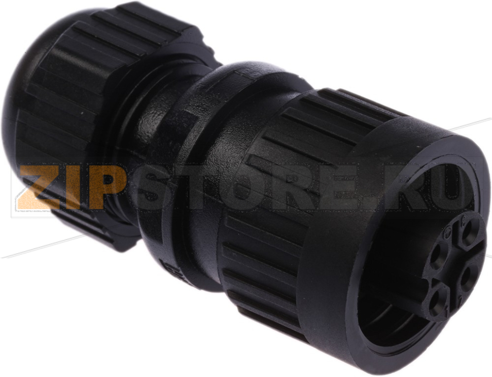 Разъем круглый 400 В, 16 А, 3+PE, IP67, 4 контакта Hirschmann CA 3 LD 