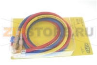 Set of charging hoses 1/4SAE with ball