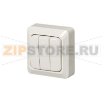 Выключатель трехклавишный, монтаж: наружный ABB 2TKA000148G1