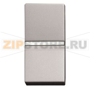 Механизм одноклавишной кнопки, одномодульный, серебристый ABB 2CLA210460N1301 