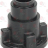 MANIGLIA NERA ø 38x40 mm - MANIGLIA NERA ø 38x40 mm