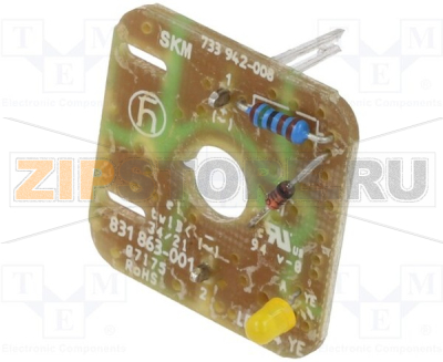 Вставка электронная Hirschmann GDME LED 24 YE 