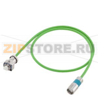 Кабель для передачи сигнала в предварительно собранном Тип: 6FX5002-2DC48 Привод-CLiQ с 24V M17 женской СКОРОСТЬ-CONNECT / RJ45, IP67 MOTION-CONNECT 500 Dmax = 7,1 мм Длина (м) = Siemens 6FX5002-2DC48-....