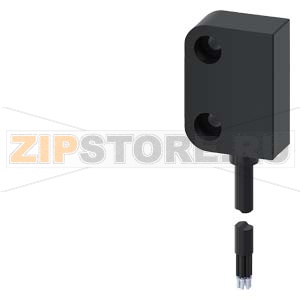 Выключатель с магнитным приводом Контактный блок, прямоугольный малый 26 x 36 мм, для петли двери справа, контактные элементы: предохранительные контакты 2 НЗ Сигнальный контакт 1 НЗ с соединительным кабелем 3 м без светодиода, подходящий электромагнит 3S 