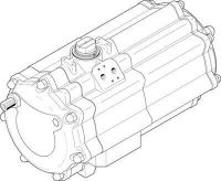 Привод неполноповоротный Festo DAPS-2880-090-R-F16-T6