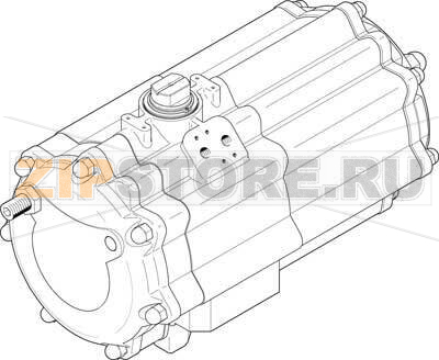 Привод неполноповоротный Festo DAPS-2880-090-R-F16-T6 