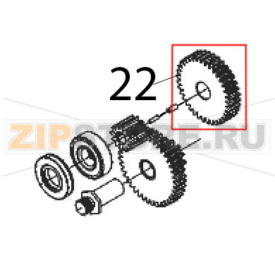 Ingranaggio grande Sirman TC 12 E Ingranaggio grande Sirman TC 12 EЗапчасть на деталировке под номером: 22