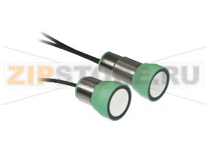 Датчик двойного листа Double material sensor UDC-30GM-085-3E3 Pepperl+Fuchs General specificationsSensing range50 ... 150 mm , optimal distance: 80 mmTransducer frequency85 kHzIndicators/operating meansLED greenDisplay: single-layer material detectedLED yellowDisplay: no material (air)LED redDisplay: 2-layer or multi-layer material detectedElectrical specificationsOperating voltage18 ... 30 V DC , ripple&nbsp10&nbsp%SSNo-load supply current< 200 mAInputInput typeFunction input 0-level: -UB ... -UB + 1V1-level: +UB - 1 V ... +UBPulse length&ge 100 msFunctionin normal operation mode, the function input has to be connected with UB+ or UB-Impedance&ge 4  k&OmegaOutputOutput type3 switch outputs PNP, NCRated operating current3 x 100 mA , short-circuit/overload protectedVoltage drop&le 3 VSwitch-on delayapprox. 30 msSwitch-off delayapprox. 30 msPulse extensionmin. 120 ms programmableApprovals and certificatesUL approvalcULus Listed, General Purpose, Class 2 Power SourceCSA approvalcCSAus Listed, General Purpose, Class 2 Power SourceCCC approvalCCC approval / marking not required for products rated &le36 VAmbient conditionsAmbient temperature0 ... 50 °C (32 ... 122 °F)Storage temperature-40 ... 70 °C (-40 ... 158 °F)Mechanical specificationsConnection typecable PVC , 2 mCore cross-section0.14 mm2Degree of protectionIP65MaterialHousingnickel plated brass plastic components: PBTTransducerepoxy resin/hollow glass sphere mixture polyurethane foamMass300 g