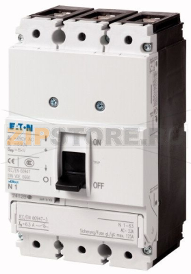 Выключатель-разъединитель, 125А, 3 полюса, 2 позиции Eaton PN1-125 