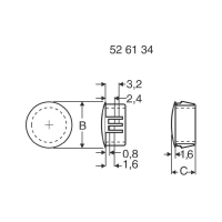 Заглушка пластиковая, белая, 1 шт PB Fastener 430 2654