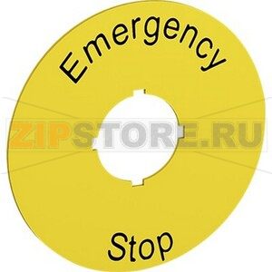 Шильдик &quot;Emergency Stop&quot;, KTC15-1005 ABB 1SFA616915R1005 
