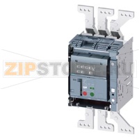 draw-out molded case circuit breaker with guide frame and PSS frame 1600; with RTC and 4AUX trip alarm switch S24; Icu "M" Icu=55kA @ 415V, 3-pole ETU360, LSIG, In=1600A rotary coding switch Ir=640...1600A Isd=1...10xIn, Ii=1.5...15xIn N conductor protec.