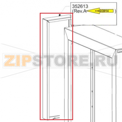 Back panel Comenda AC2 Back panel Comenda AC2Запчасть на деталировке под номером: 352613Название запчасти Comenda на английском языке: Back panel Comenda AC2