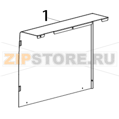 Electronics cover TSC TTP-286MT Electronics cover TSC TTP-286MTЗапчасть на деталировке под номером: 1