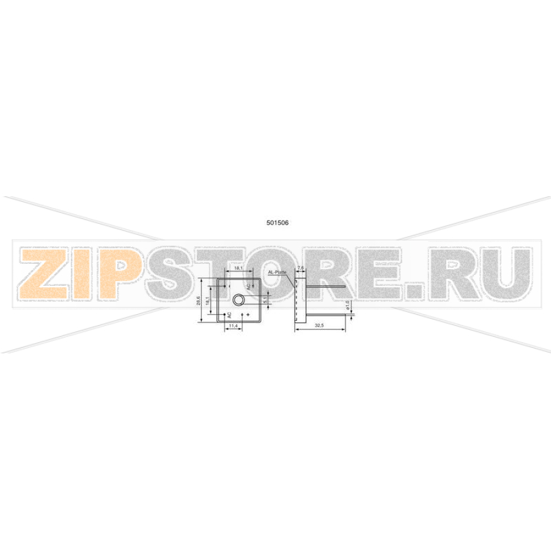 Мост диодный 25 А, 600 В, кремниевый, однофазный, корпус: KBPC Diotec KBPC10/15/2506WP 