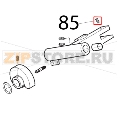 Grano blocca piastrina movimento Sirman Topaz 220 Grano blocca piastrina movimento Sirman Topaz 220Запчасть на деталировке под номером: 85