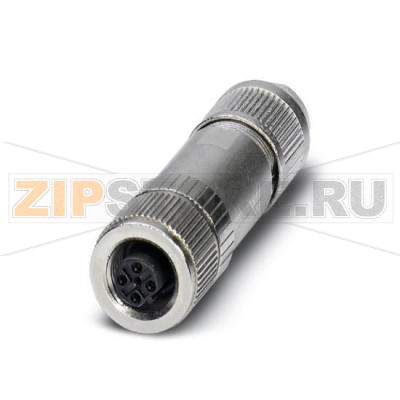 Разъем Phoenix Contact SACC-M12FSB-5SC SH 5-полюсн., экранирован., Прямая гнездовая часть разъема M12, B-кодирование, Пружинные зажимы, Материал накатанной гайки: латунь, никелированный, Наружный диаметр кабеля 4 мм . 8 мм.Минимальный заказ: 1 шт.Упаковка: 1 шт.