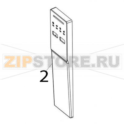 LED Front panel cover TSC MB340 LED Front panel cover TSC MB340Запчасть на деталировке под номером: 2