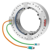 SIMOTICS T высокомоментный электродвигатель; components 3-phase synchronous motor; integrated precision and power cooler; tangential cable outlet; power cable 0.5m with connector size 1; signal cable 0.5m with M17 connector; diameter 576mm; Length 130 mm;