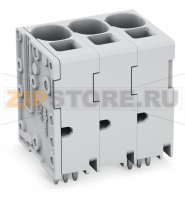 Клемма на печатную плату; 16 мм; Шаг контактов 10 мм; 4-пол.; Push-in CAGE CLAMP®; 16,00 mm; серые Wago 2636-3104/020-000