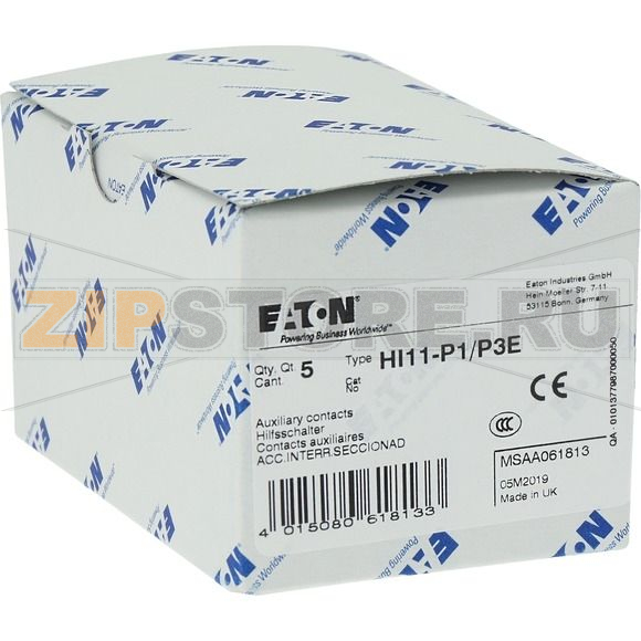 Вспомогательный контакт, 1 замык., 1 разм. для P1, P3 Eaton HI11-P1/P3E 