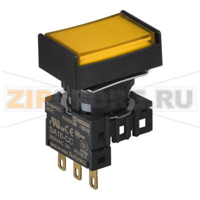 Выключатель кнопочный, Ø отверстия: 16 мм Autonics S16PRT-H1YC 
