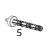 Ribbon supply spindle assembly TSC TTP-368MT