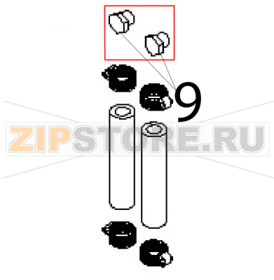 Plug 1/8&quot;&quot; Angelo Po FC1011G Plug 1/8"" Angelo Po FC1011GЗапчасть на деталировке под номером: 9
