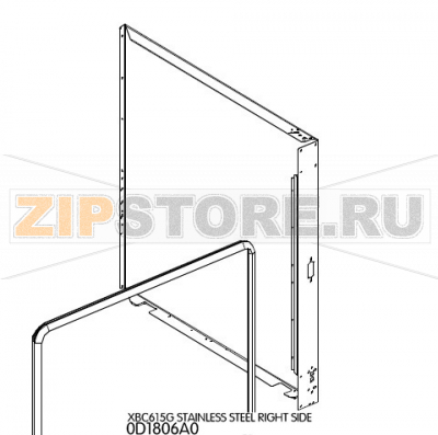 Stainless steel right side Unox XBC 605 Stainless steel right side Unox XBC 605Запчасть на деталировке под номером: 3Название запчасти на английском языке: Stainless steel right side Unox XBC 605