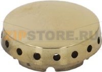 BURNER CAP PERFORATED BRASS POLISHED