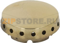 BURNER CAP PERFORATED BRASS POLISHED 
