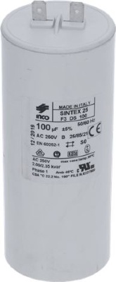 Capacitor 100Mf 250V Rpm 110-120V 