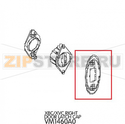 Right door latch cap Unox XBC 605 Right door latch cap Unox XBC 605Запчасть на деталировке под номером: 102Название запчасти на английском языке: Right door latch cap Unox XBC 605