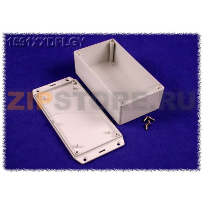 Корпус 152x82x51 мм, материал: пластик, серый, 1 шт Hammond 1591XXDFLGY 