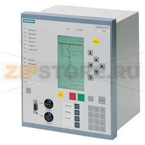 цифровая МТЗ с системой управления, синхронизация (опция) и подключение RTD-блока, мал. дисплей 4 x 20 символов, корпус 1/3 19&quot;, 7 ДВх, 5 ДВых, 1 контакт исправности трансформатор фазного тока 1 А Siemens 7SJ6401-.....-.... 