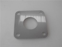 FLANGIA INOX 73x73 mm FORO ø 33 mm