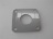 FLANGIA INOX 73x73 mm FORO ø 33 mm