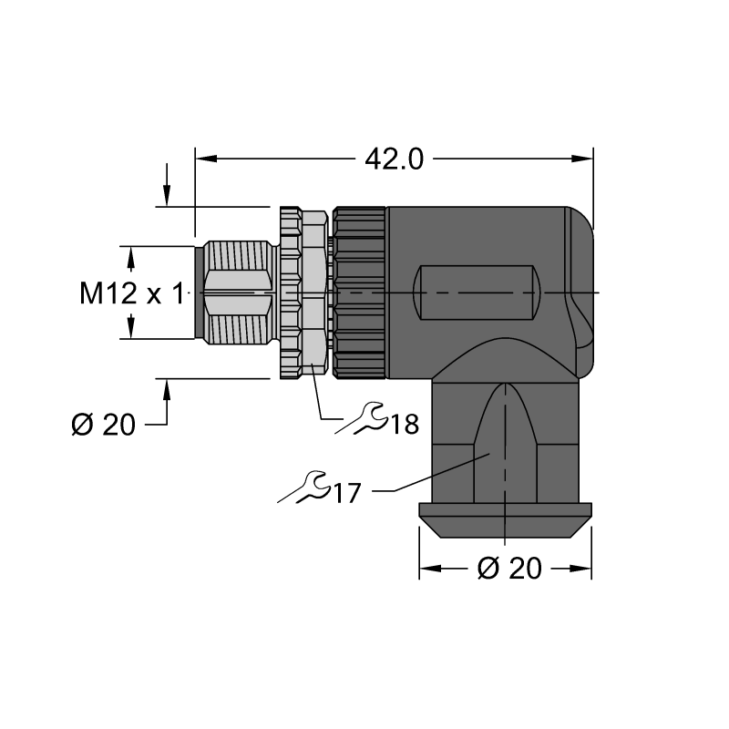 Разъем разборный Turck FW-EWSPM0516-SA-S-0408 
