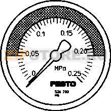 Манометр Festo MA-50-0,25-R1/4-MPA-E-RG 