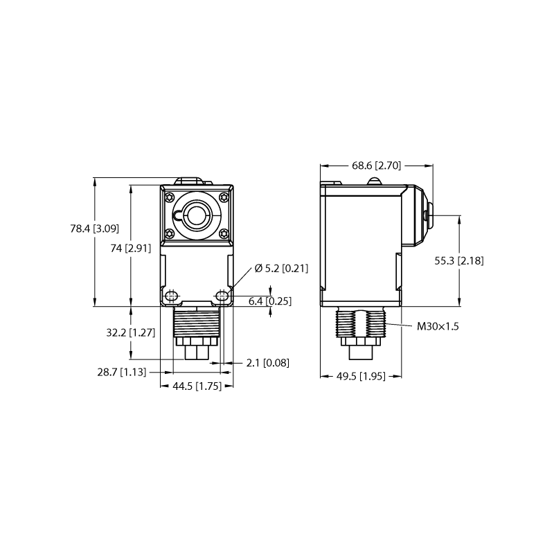 Node for connecting external sensors Turck DX80N2Q45TH 
