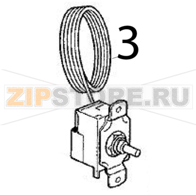 Termostato evaporatore Scotsman B 40 Termostato evaporatore Scotsman B 40Запчасть на деталировке под номером: 3